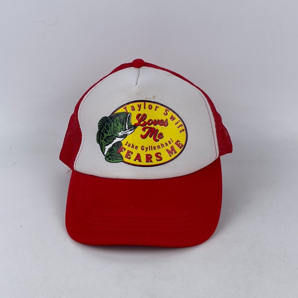 Taylor Swift's Trucker Hat Men's Red Mesh Curved‎ Brim Adjustable Snapback Cap